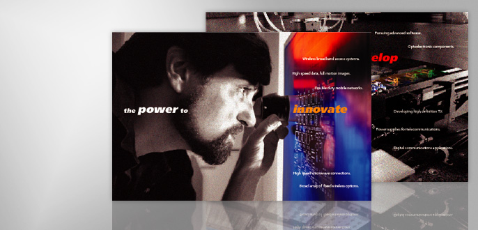 Lucent Annual report spread one